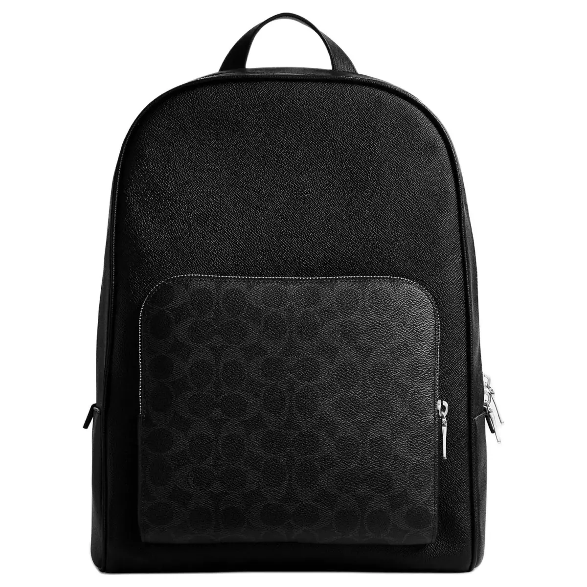COACH Cow Leather With Artificial Leather Backpack Large Men's Black