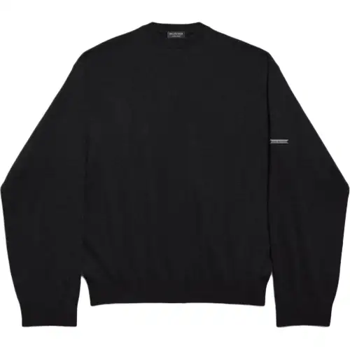 Balenciaga Garde robe FW25 Cashmere Sweater Regular Fit Men's