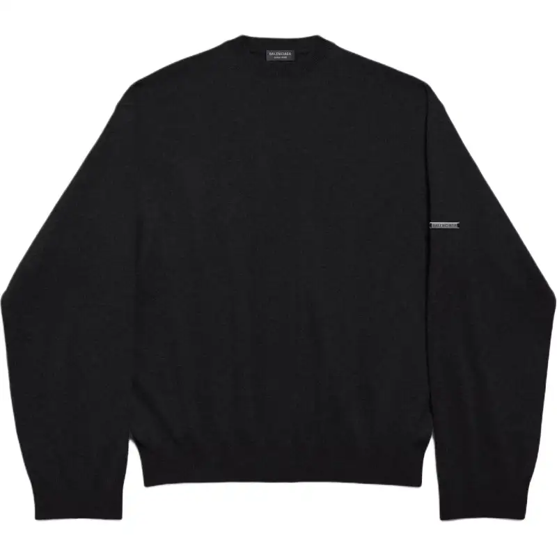 Balenciaga Garde robe FW25 Cashmere Sweater Regular Fit Men's