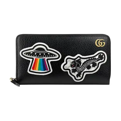 GUCCI Leather Wallet Men's Black