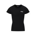 FILA T Shirts Women's Black Crew Neck Moderate