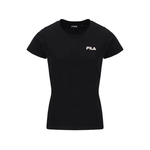 FILA T Shirts Women's Black Crew Neck Moderate
