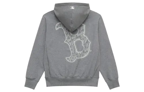 MLB Base fashionable classic trend sports comfortable sweatshirt for leisure with hood with zipper for men and women, loose fit, with your logo imprint