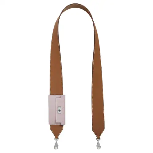 HERMES Kelly Pocket Silver Tone Buckle Swift With Epsom Calfskin Bag Straps Women's Gold & Light Purple