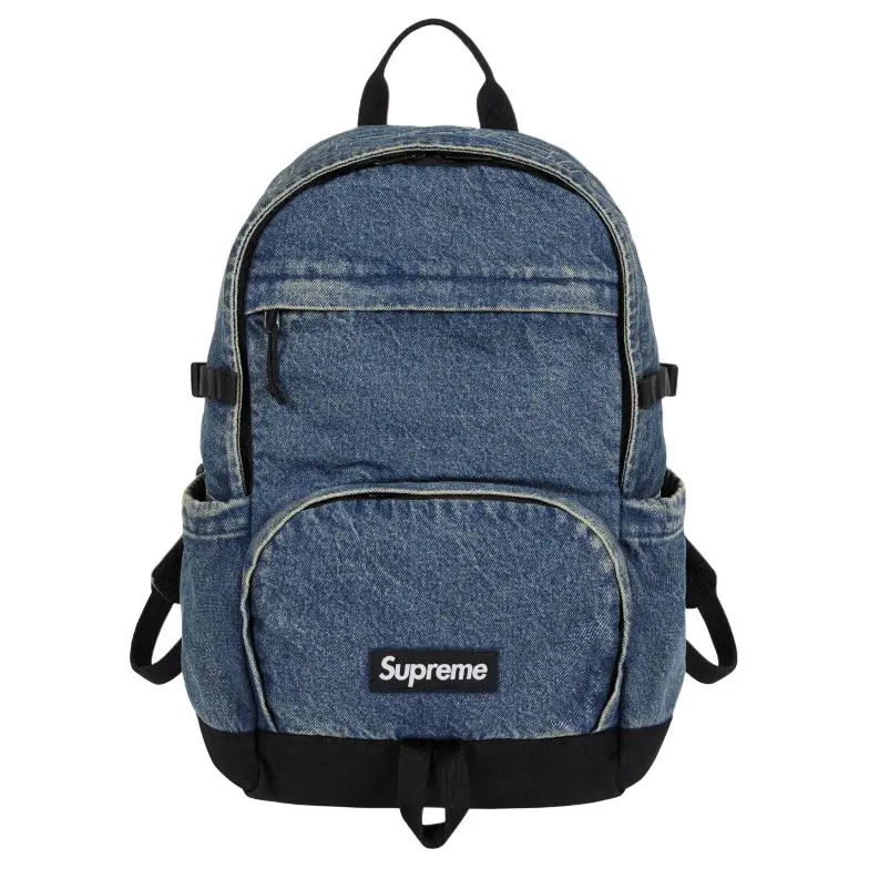 Supreme Nylon Backpack Unisex Denim Blue