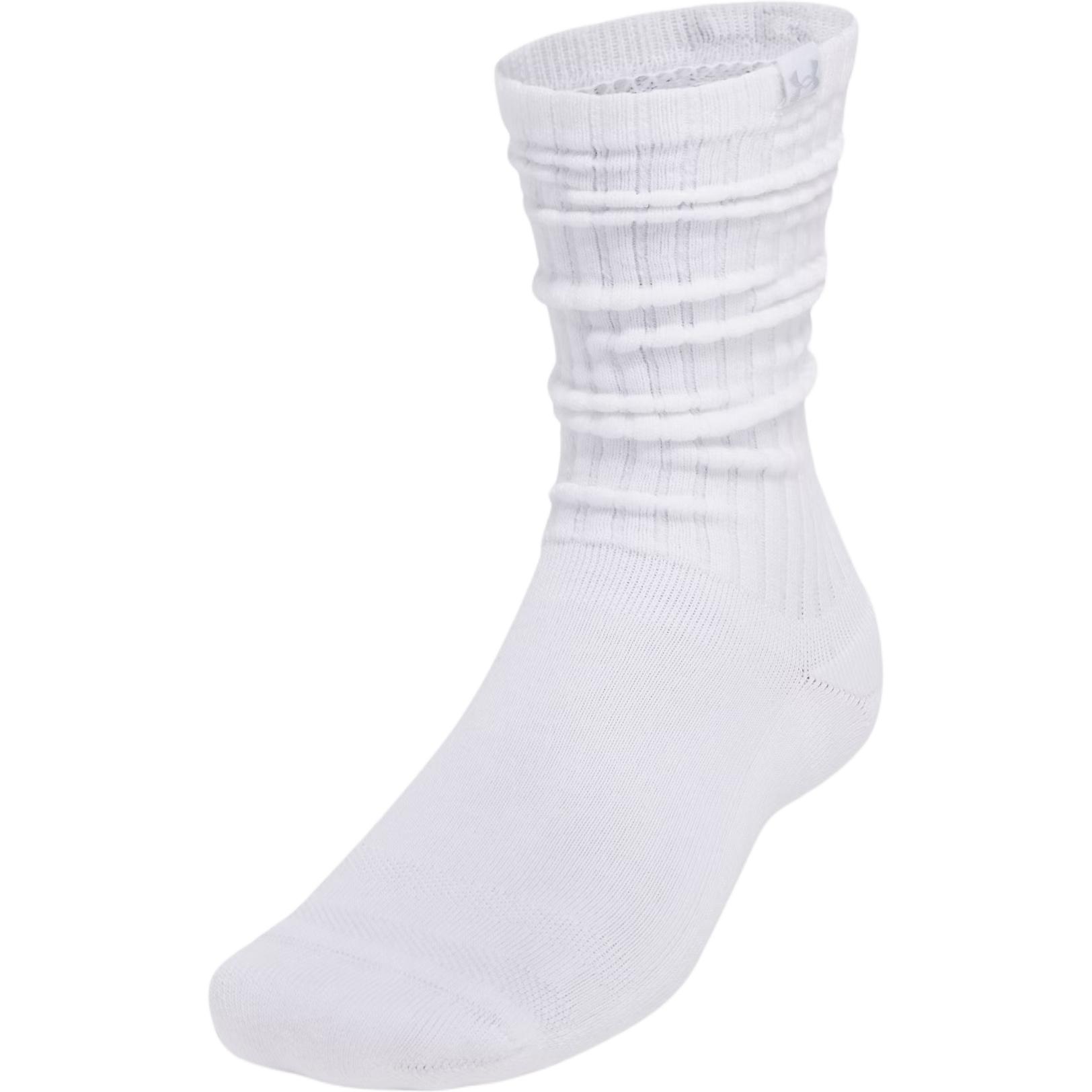 Under Armour Sportstyle Crew Socks Unisex 2 Pack White