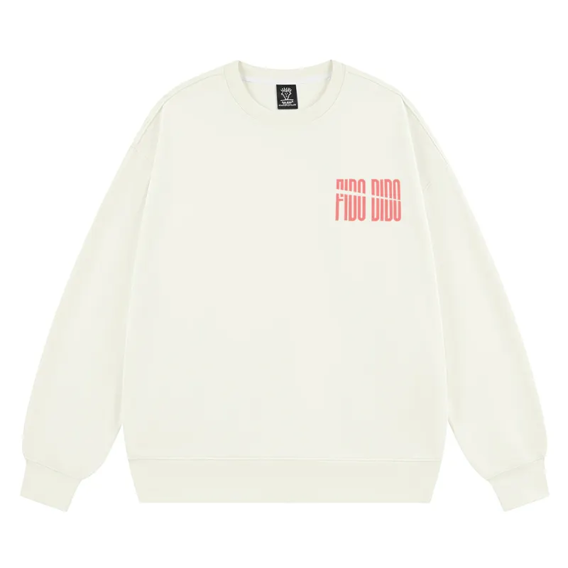 FIDO DIDO Sweatshirts Unisex Crew Neck Moderate Regular