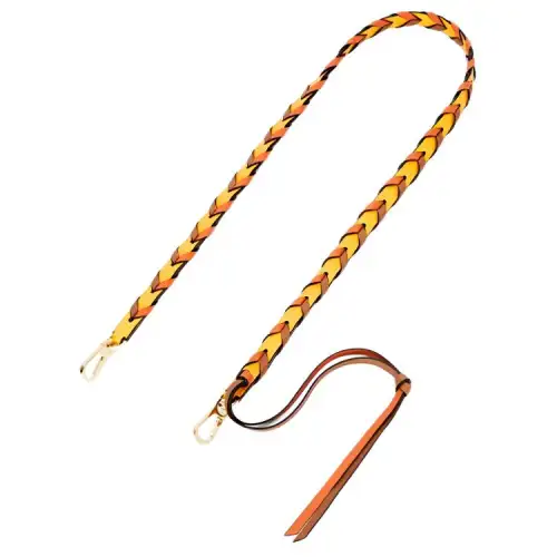 LOEWE Cow Leather Bag Straps Women's Yellow/Orange