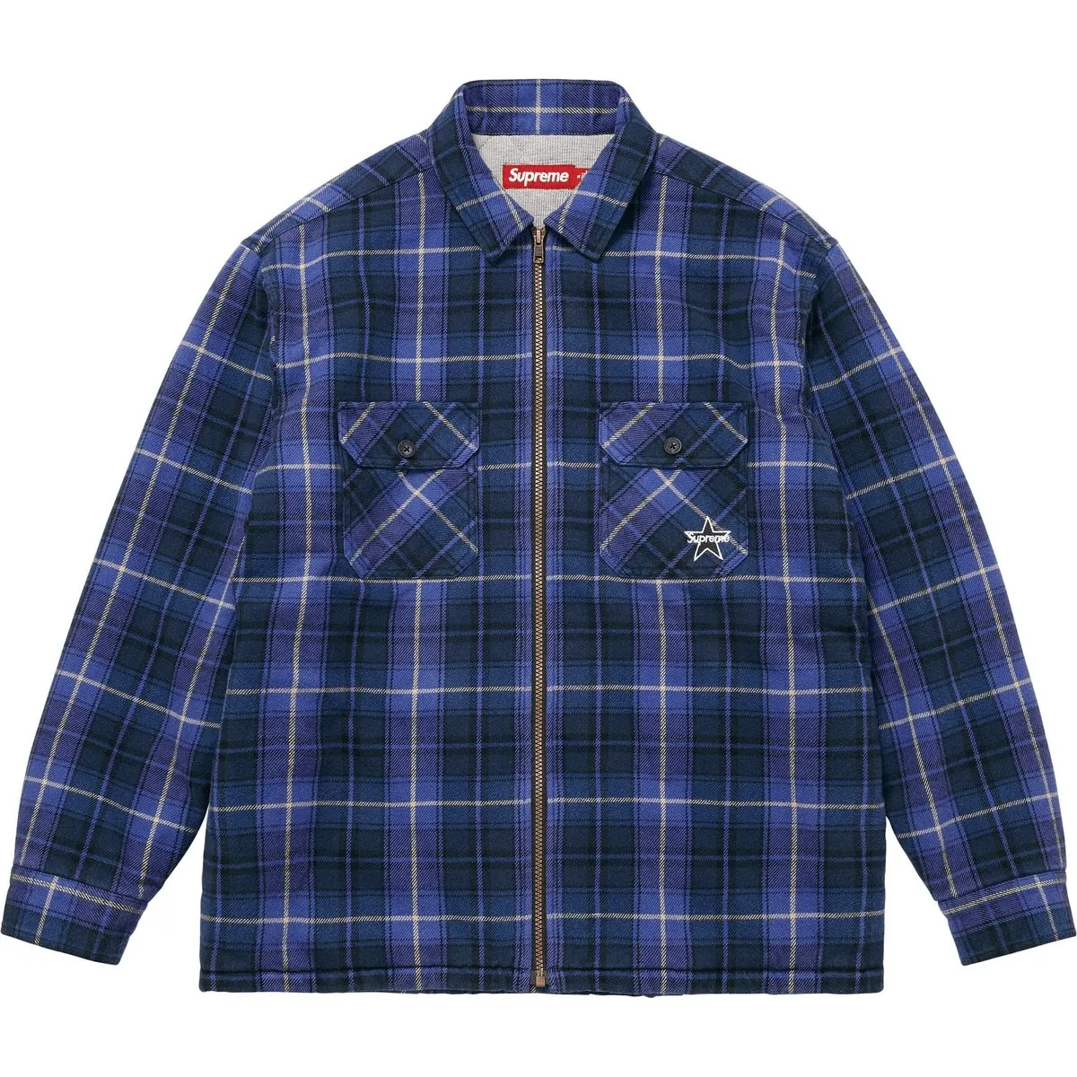 Supreme zip-fastening shirt jacket