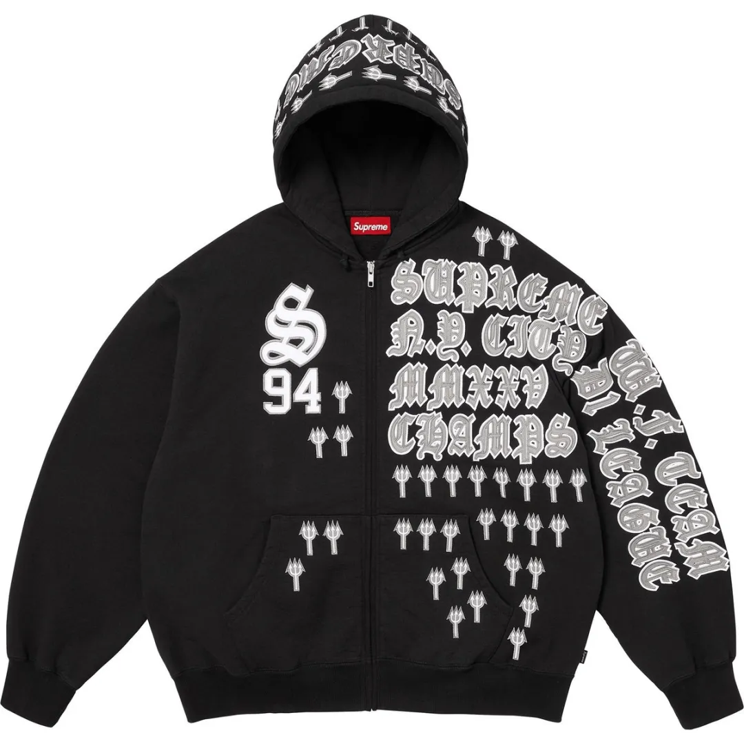 Supreme League Champs zip-up hoodie