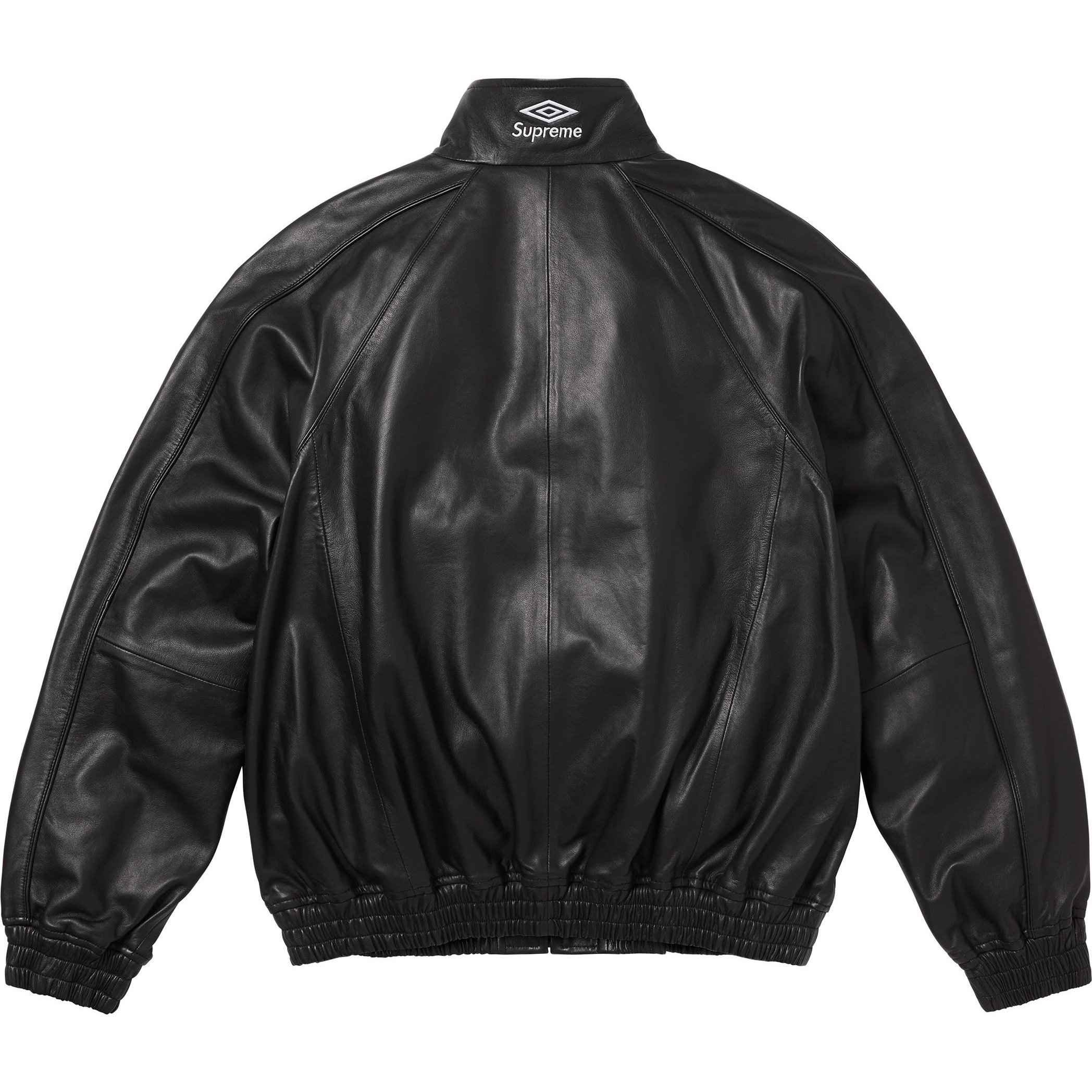 Supreme Umbro FW25 WEEK4 Leather Track Jacket logo оригинал