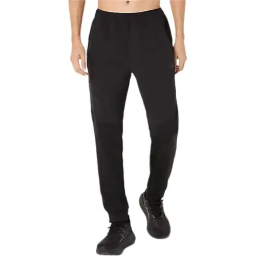 ASICS Knitted Sweatpants Men's Black Moderate Cuffed Pants