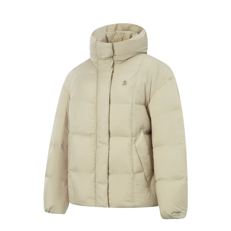 Li Ning Down Jacket Women's Cashmere Gray