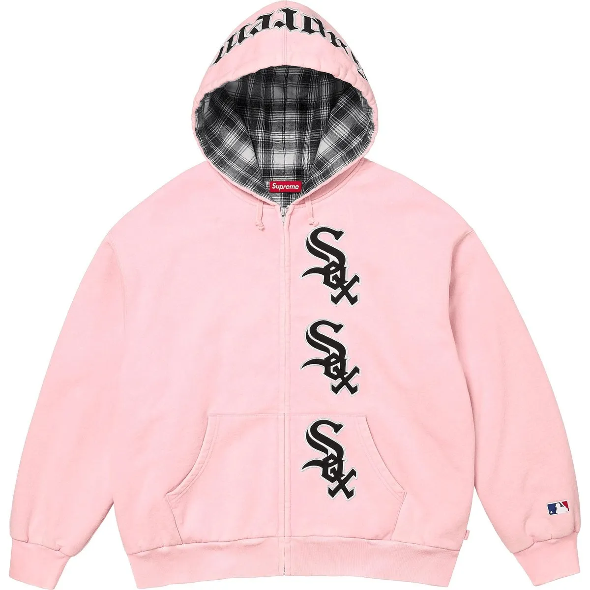 Supreme x Chicago White Sox Zip Up Hooded Sweatshirt Unisex