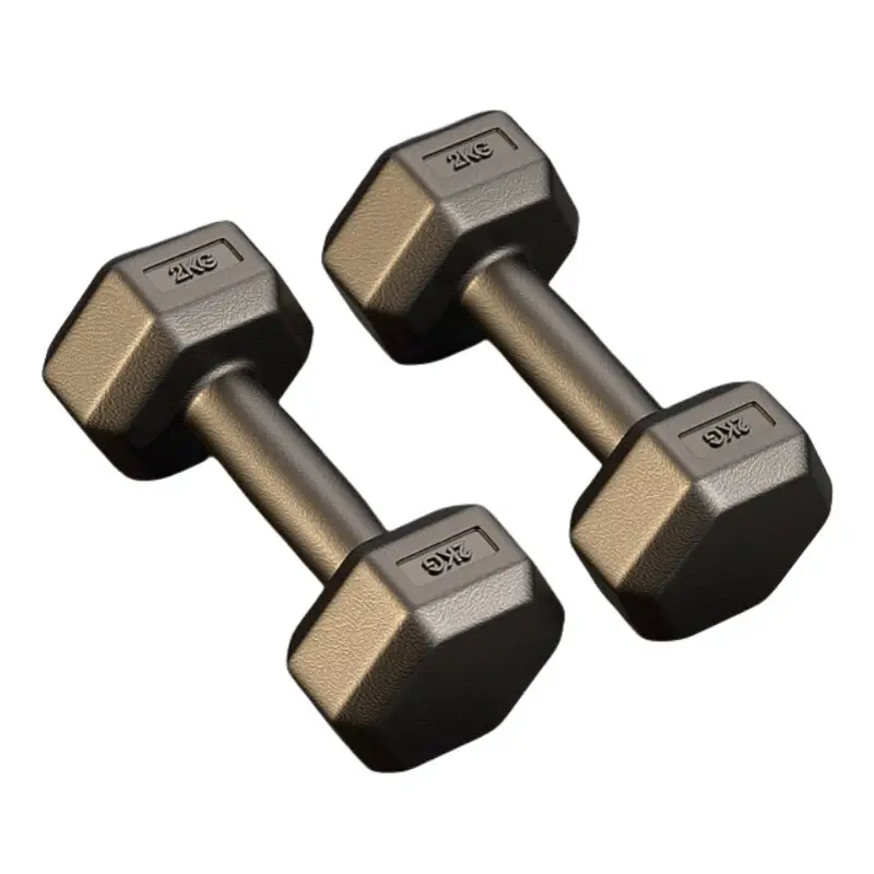 DEERWAY Hexagonal ecological protective corner covers, dumbbells PVC for gym for men and women, universal tubing for students, for beginners