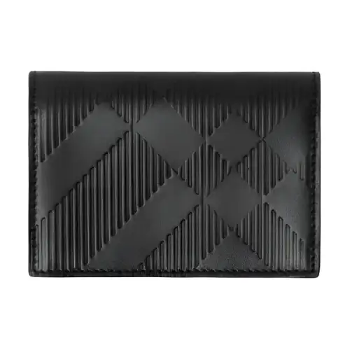 Burberry Calfskin Card Holder Men's Black