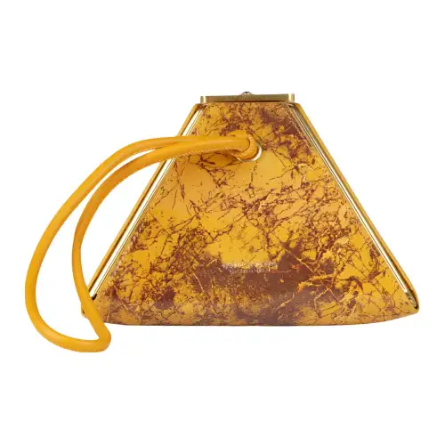 Bottega Veneta Calfskin Clutch Women's Gold