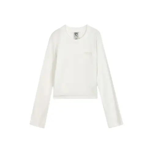 Puma x Rosé long-sleeve cropped top