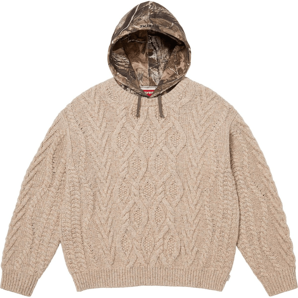 Свитер Supreme Cable Hooded Sweater (серый)
