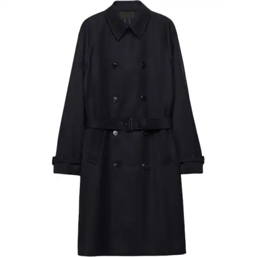 Prada raglan-sleeve belted coat