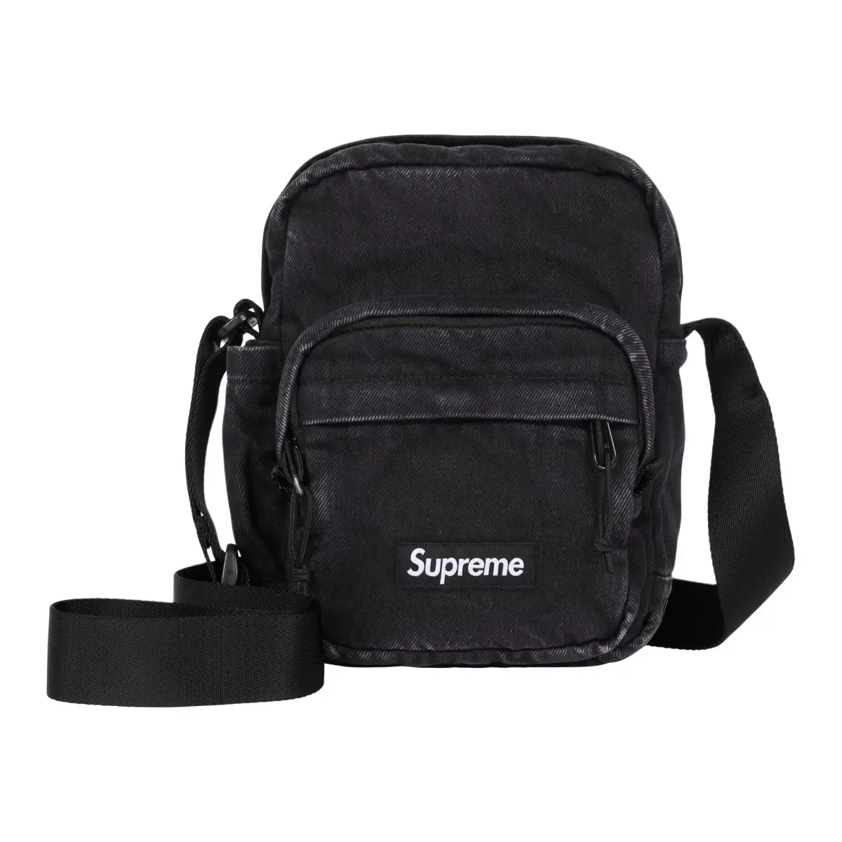 Supreme Denim Shoulder Bag Unisex Black