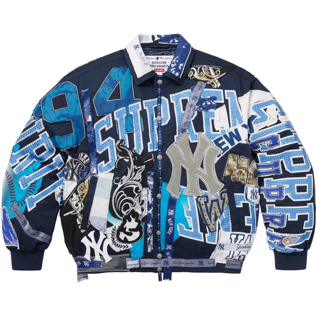 Supreme x Jeff Hamilton New York Yankees FW25 WEEK17 Varsity Jacket Jackets & Coats Unisex