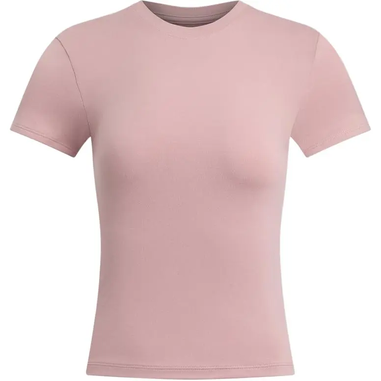 Under Armour T-Shirts Women's Pink Crew Neck Moderate Other