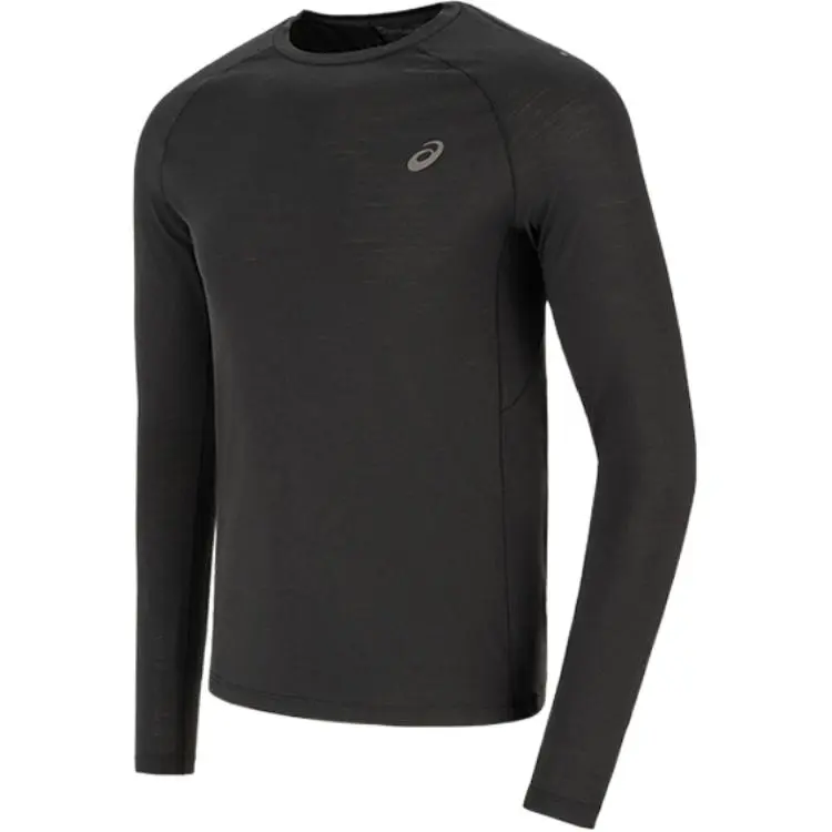 ASICS T-Shirts Men's Black Crew Neck Moderate Straight Fit