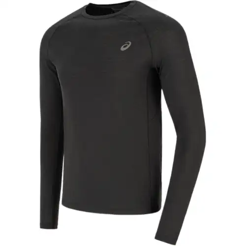 ASICS T Shirts Men's Black Crew Neck Moderate Straight Fit
