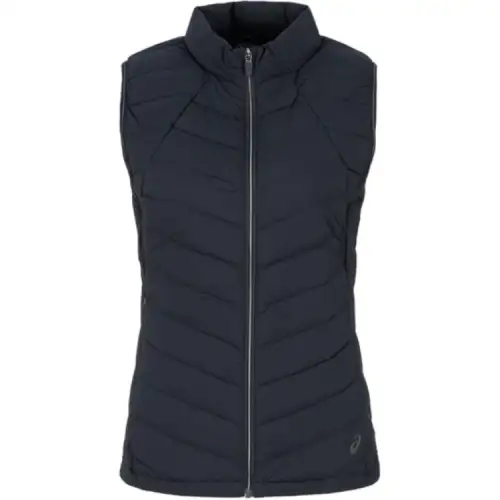 ASICS Down Vests Women's Black Stand Collar Moderate Other