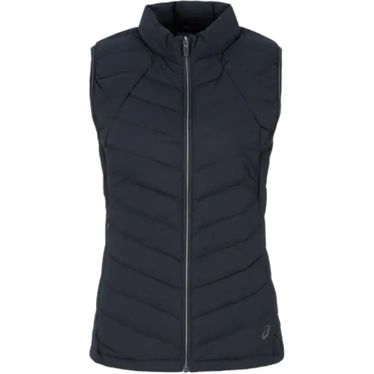 ASICS Down Vests Women's Black Stand Collar Moderate Other