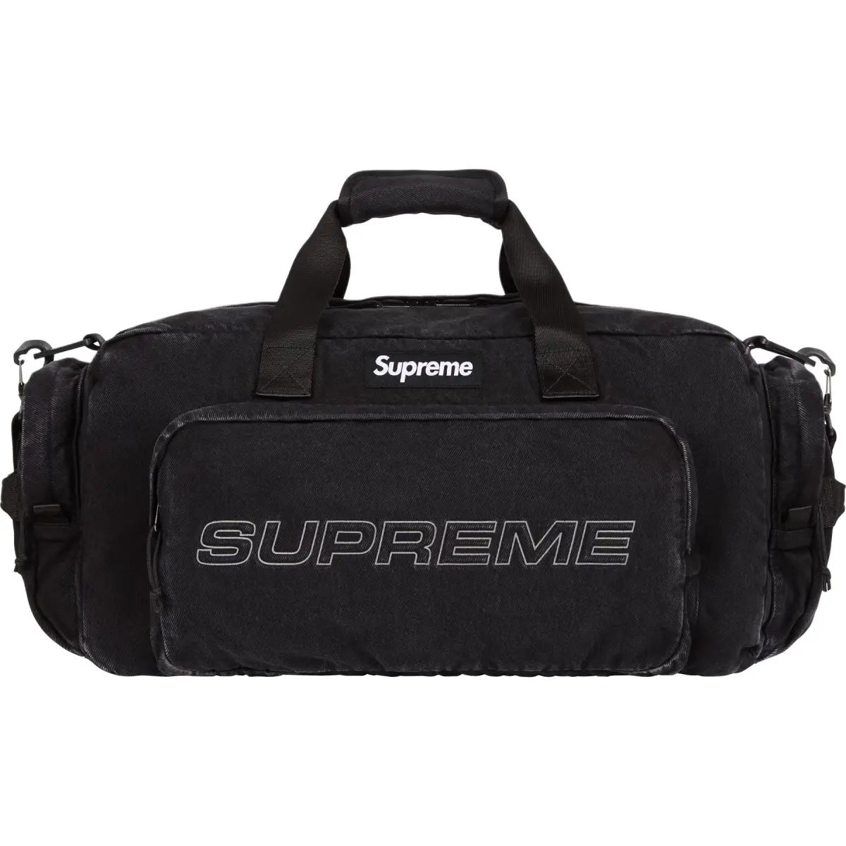 Supreme 39L Cotton Travel Bag Unisex Black