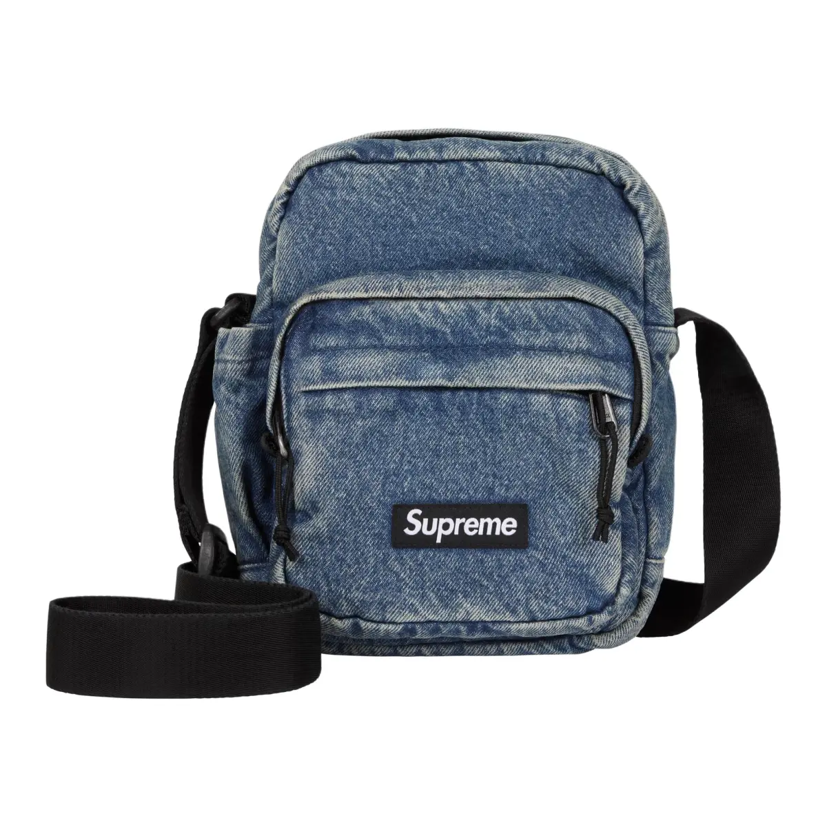 Supreme Denim Shoulder Bag Unisex Blue