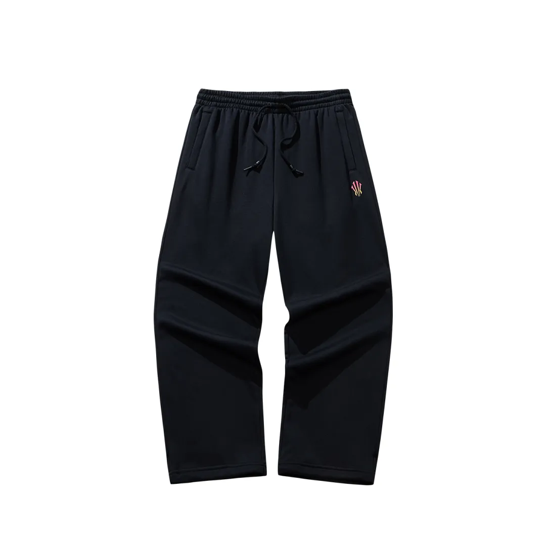 Anta Irving Collection Knitted Sweatpants Unisex Basic Black
