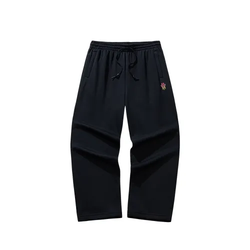 Anta Irving Collection Knitted Sweatpants Unisex Basic Black