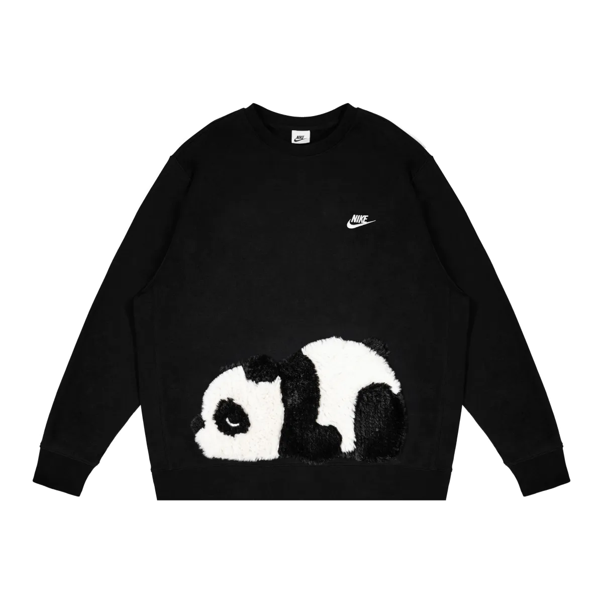 Nike Dri-Fit Sweatshirts Unisex Black Crew Neck Moderate