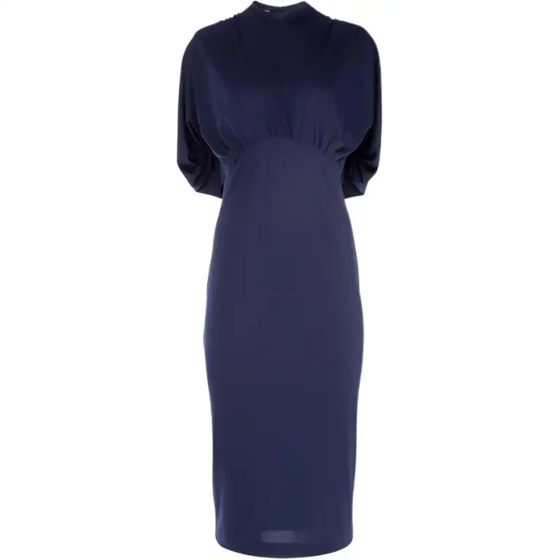 PRADA Short Sleeved Dress Women's Blue