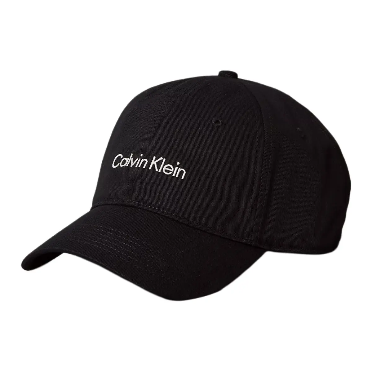 CALVIN KLEIN Cotton Baseball Caps Unisex Black/Ivory White
