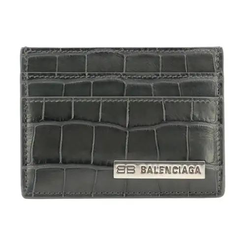 Balenciaga Cow Leather Wallet Men's Gray