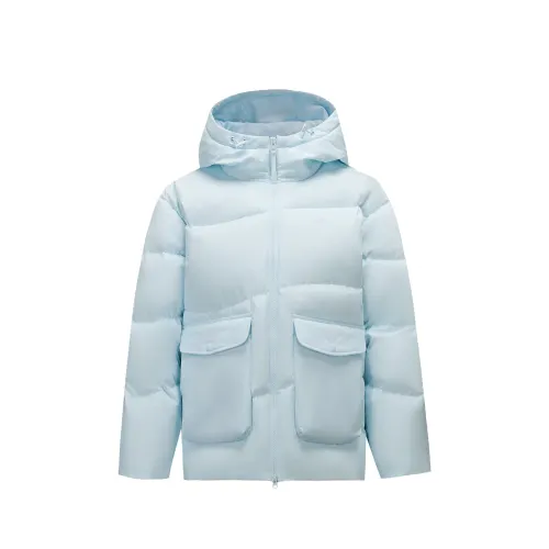 ANTA Down Jackets Women's Frozen Blue 3 Hooded