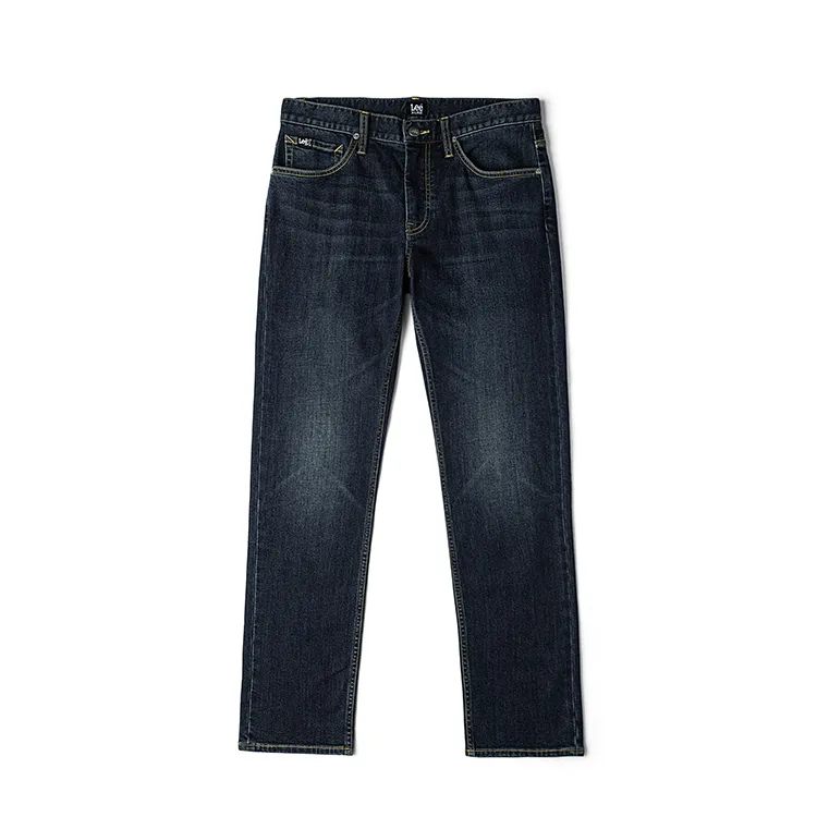 Lee Jeans Men's Dark Blue Thickened Straight Fit Pants