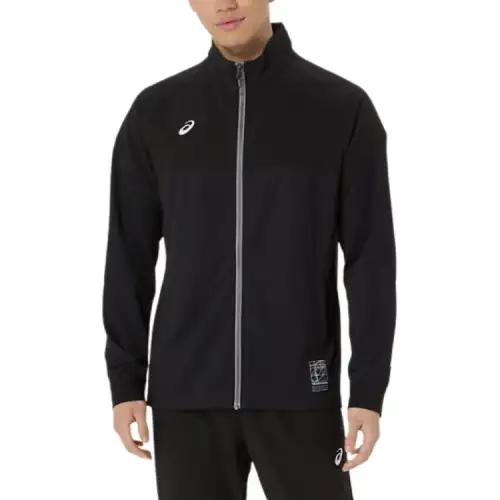ASICS Jackets Men's Black Stand Collar Moderate Other
