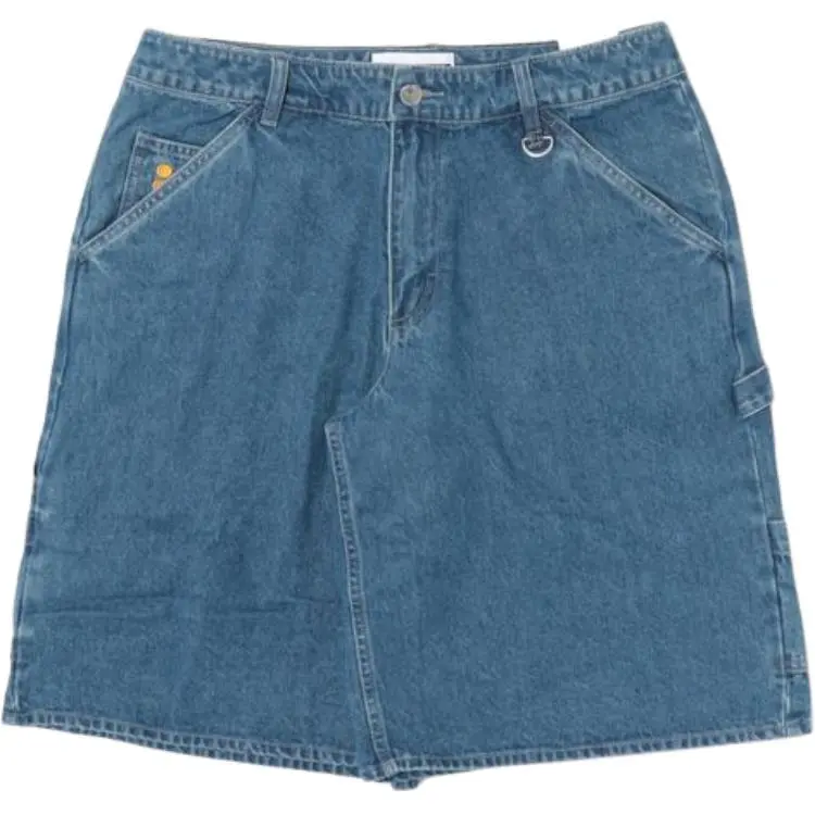 Nike Clothing Denim Shorts Men's Blue Moderate Straight Fit Pants