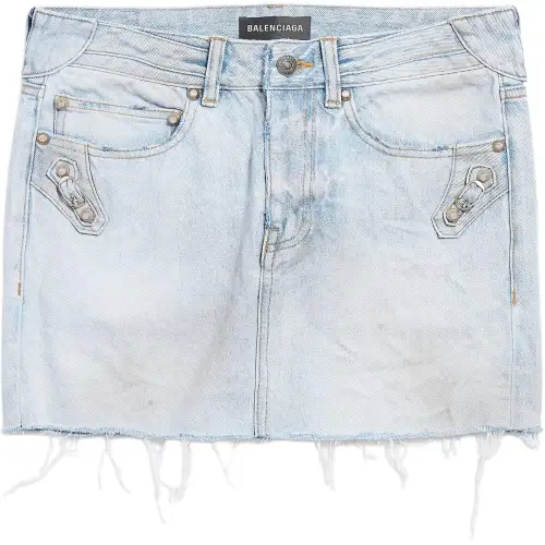 Balenciaga Pocket Denim Skirt