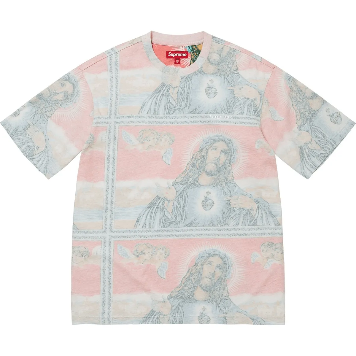 Supreme Jesus short-sleeved T-shirt