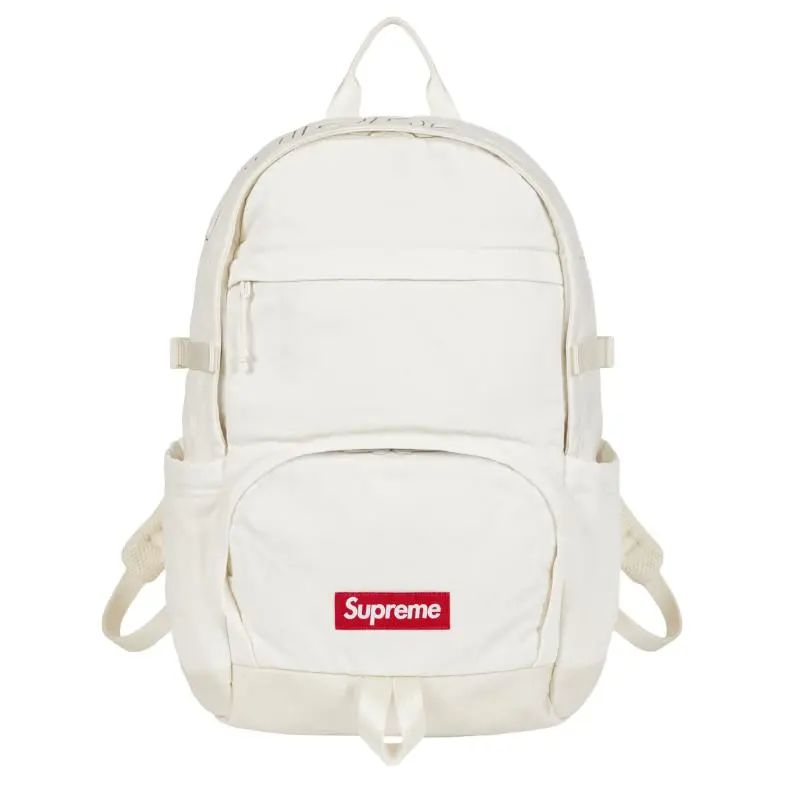 Supreme Nylon Backpack Unisex White