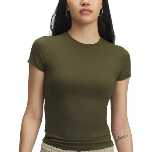 Under Armour T Shirts Women's Green Crew Neck Moderate Other