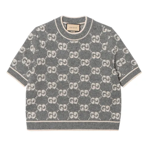 【Runway】GG Damier-jacquard wool jumper
