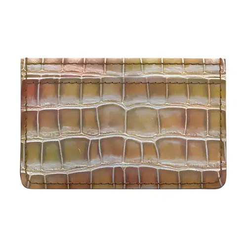LOUIS VUITTON Crocodile Leather Card Holder Women's