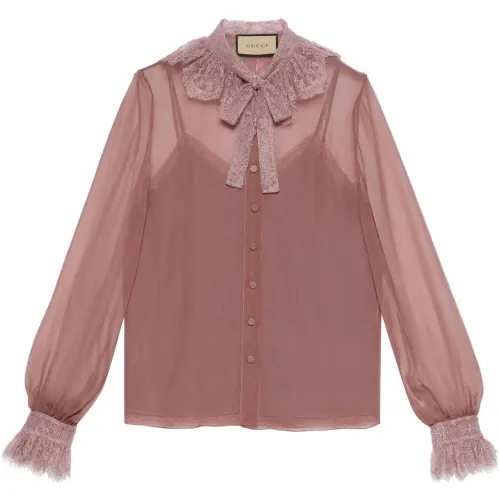 GUCCI Shirts Women's Russet Red Moderate